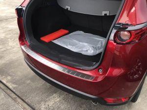 Накладка на задний бампер стальная OEM Style для Mazda CX-5 2017-